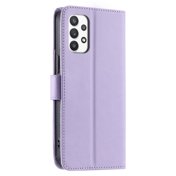 For Samsung Galaxy A52 4G / 5G Ring Buckle Rhombic Leather Phone Case