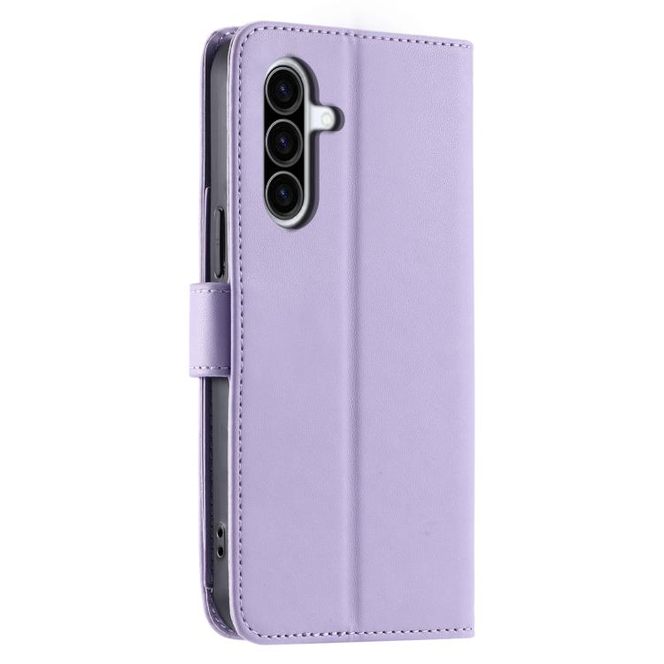 For Samsung Galaxy A36 5G Ring Buckle Rhombic Leather Phone Case