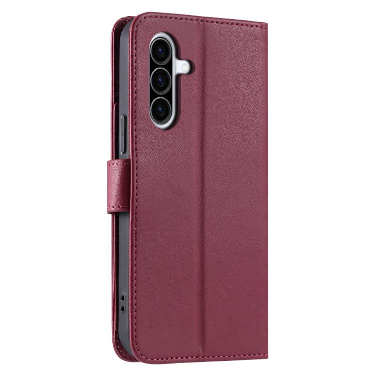 For Samsung Galaxy A56 5G Ring Buckle Rhombic Leather Phone Case
