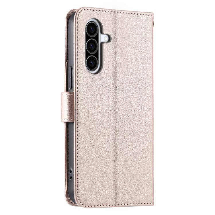 For Samsung Galaxy A56 5G Ring Buckle Rhombic Leather Phone Case