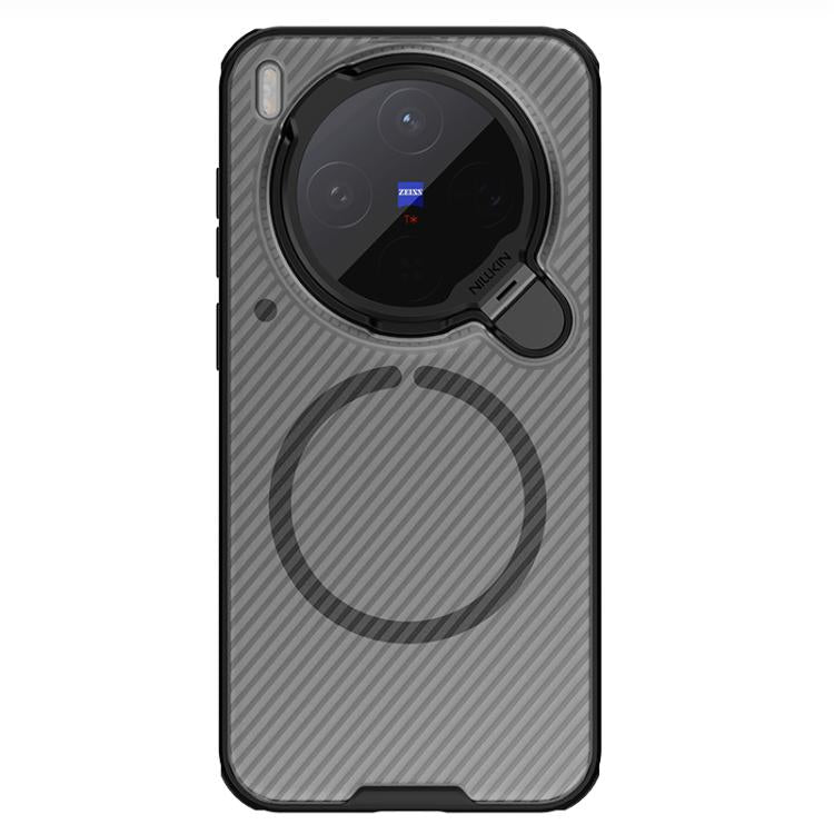 For vivo X300 NILLKIN CamShield Prop MagSafe Magnetic Translucent PC Phone Case - Black