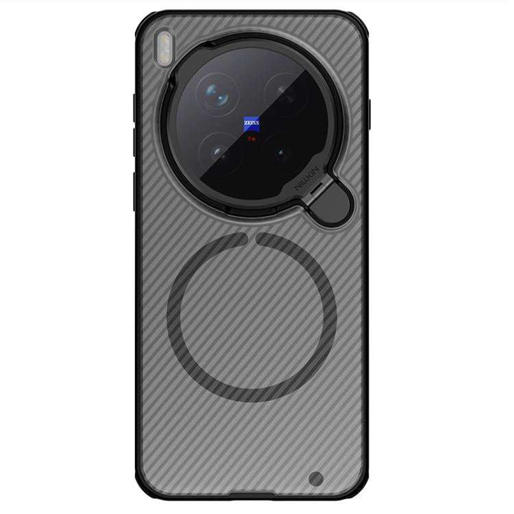 For vivo X300 Pro NILLKIN CamShield Prop MagSafe Magnetic Translucent PC Phone Case - Black