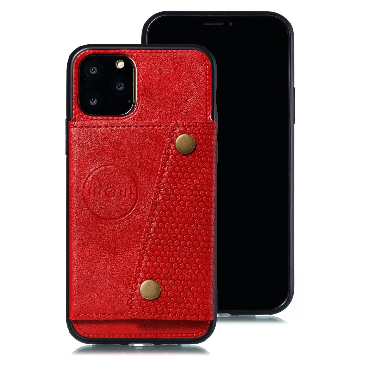 For iPhone 12 / 12 Pro Leather Protective Case with Holder & Card Slots