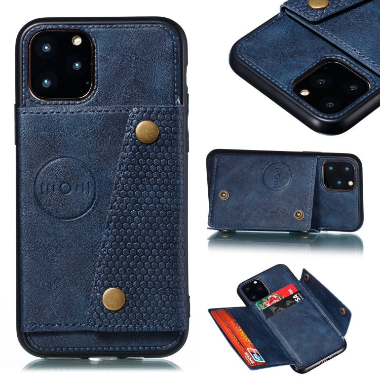 For iPhone 12 / 12 Pro Leather Protective Case with Holder & Card Slots