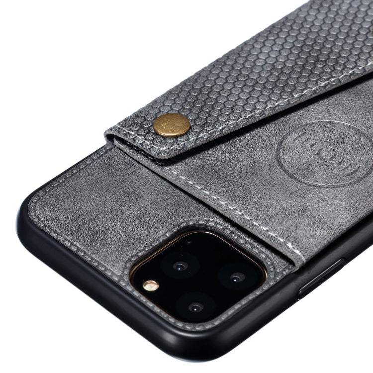 For iPhone 12 / 12 Pro Leather Protective Case with Holder & Card Slots
