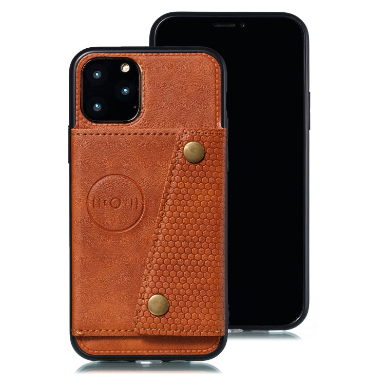 For iPhone 12 / 12 Pro Leather Protective Case with Holder & Card Slots