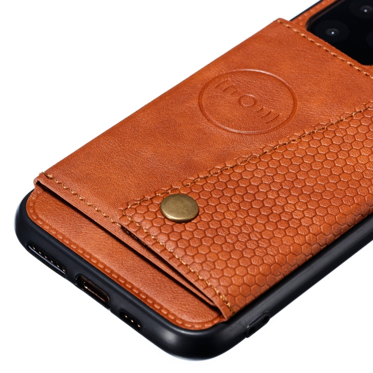 For iPhone 12 / 12 Pro Leather Protective Case with Holder & Card Slots