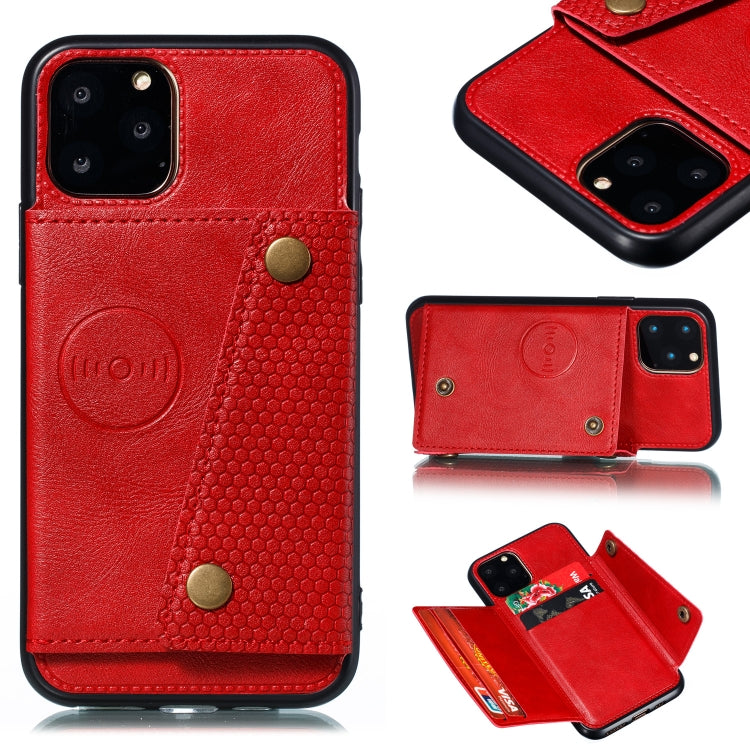 For iPhone 12 Pro Max Leather Protective Case with Holder & Card Slots