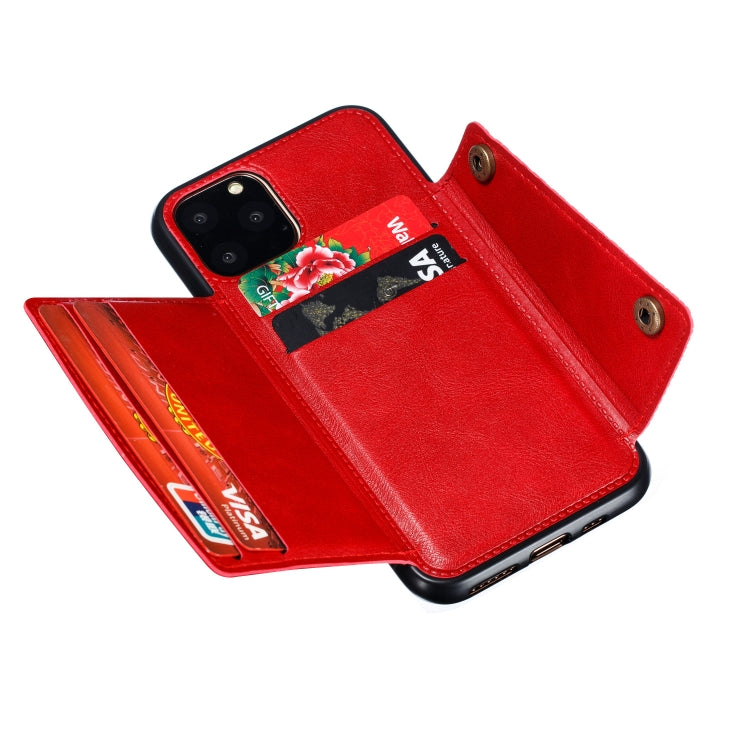 For iPhone 12 Pro Max Leather Protective Case with Holder & Card Slots