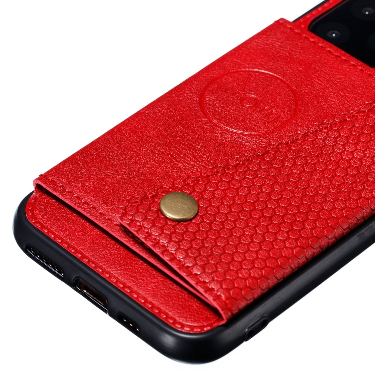 For iPhone 12 Pro Max Leather Protective Case with Holder & Card Slots