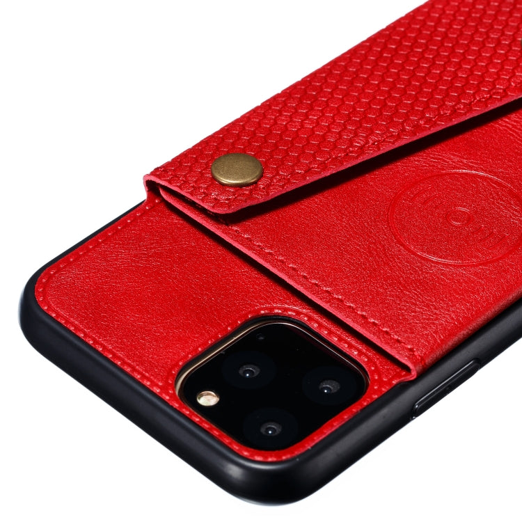 For iPhone 12 Pro Max Leather Protective Case with Holder & Card Slots