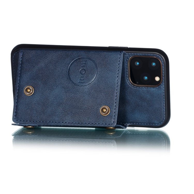 For iPhone 12 Pro Max Leather Protective Case with Holder & Card Slots