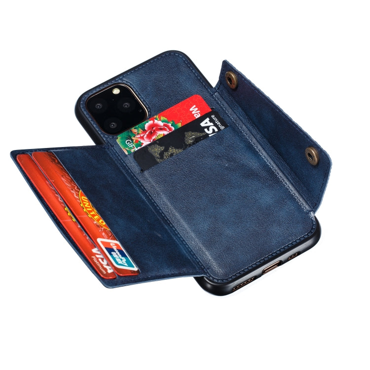 For iPhone 12 Pro Max Leather Protective Case with Holder & Card Slots
