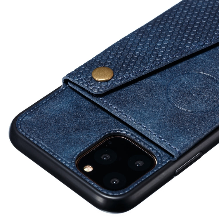 For iPhone 12 Pro Max Leather Protective Case with Holder & Card Slots