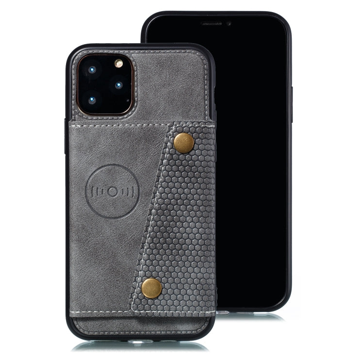 For iPhone 12 Pro Max Leather Protective Case with Holder & Card Slots