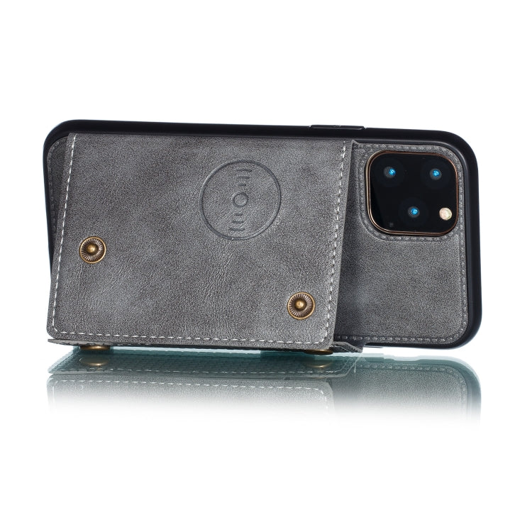 For iPhone 12 Pro Max Leather Protective Case with Holder & Card Slots