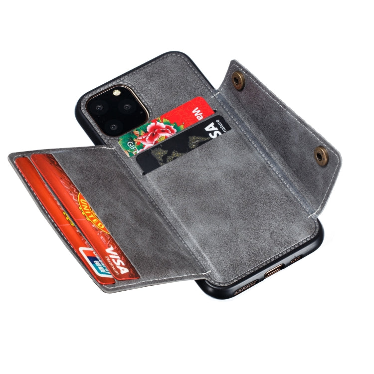 For iPhone 12 Pro Max Leather Protective Case with Holder & Card Slots