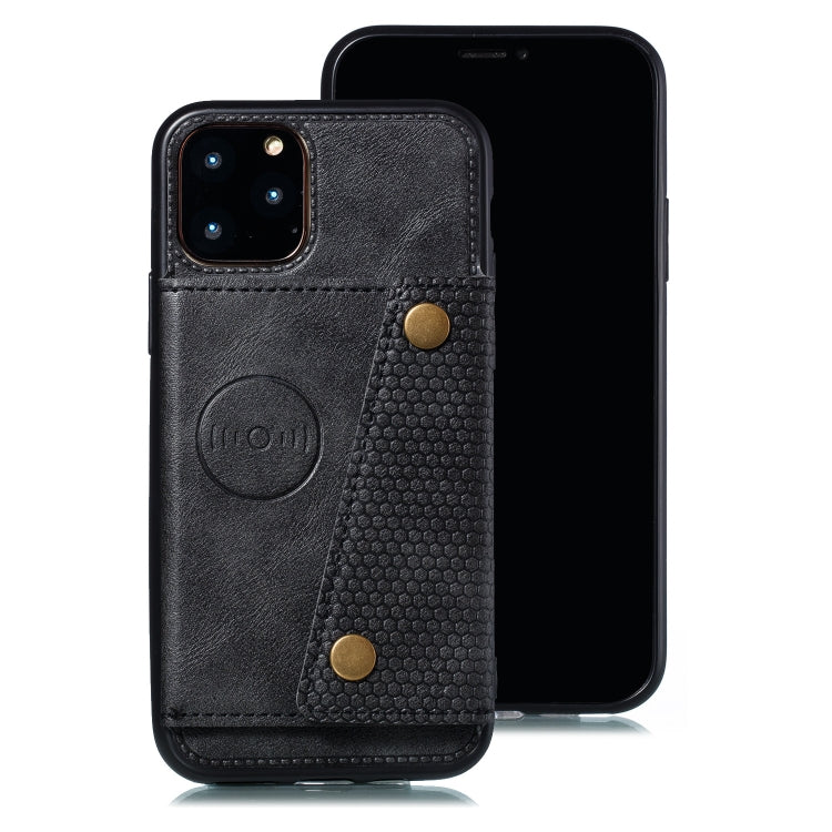 For iPhone 12 Pro Max Leather Protective Case with Holder & Card Slots