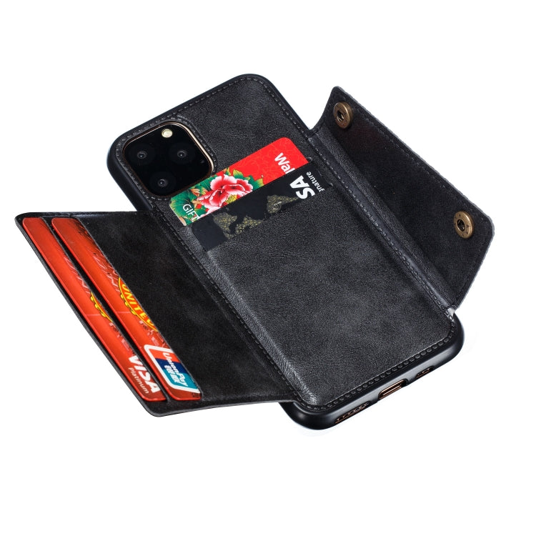 For iPhone 12 Pro Max Leather Protective Case with Holder & Card Slots