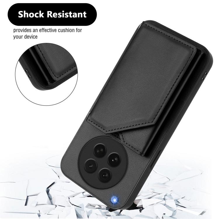 For OPPO Find X8s Skin Feel Four Card Slots Phone Case with Wrist Strap