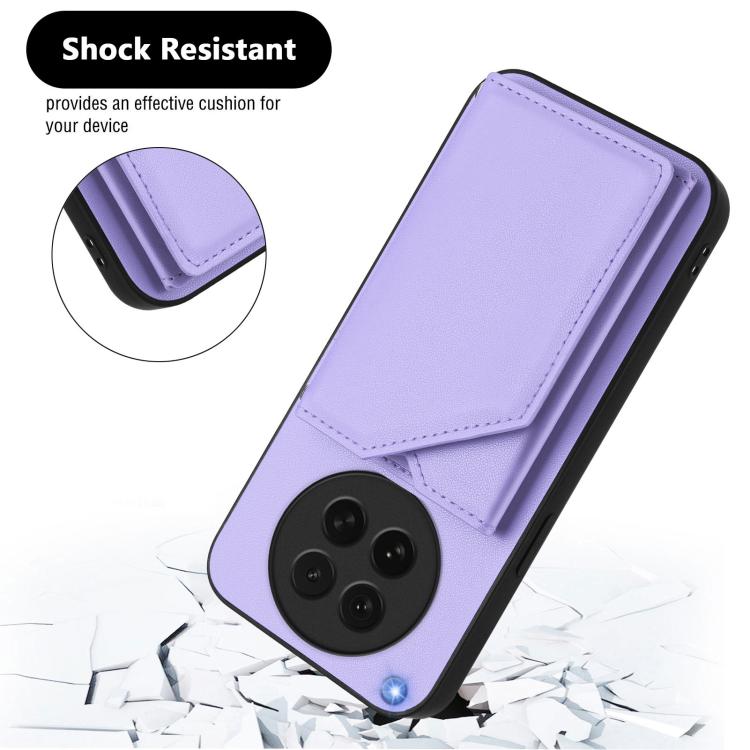 For OPPO Find X8s Skin Feel Four Card Slots Phone Case with Wrist Strap