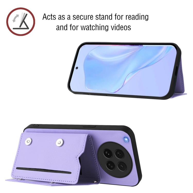 For OPPO Find X8s Skin Feel Four Card Slots Phone Case with Wrist Strap