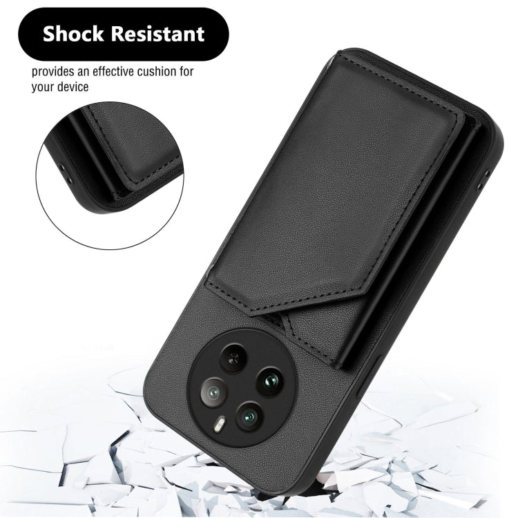 For Realme 12 Pro+ / 12 Pro Skin Feel Four Card Slots Phone Case with Wrist Strap