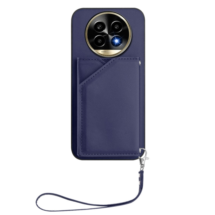 For Realme 13 Pro / 13 Pro+ 5G Skin Feel Four Card Slots Phone Case with Wrist Strap