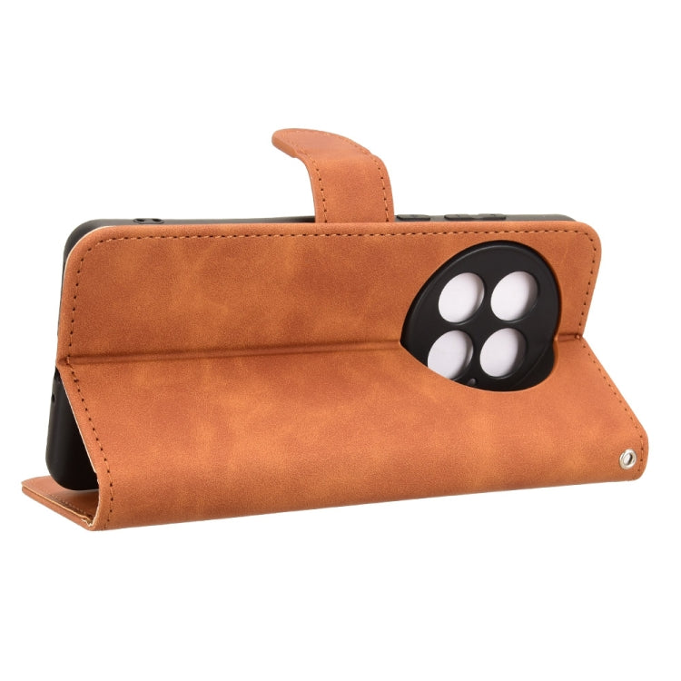 For OnePlus 13 Skin Feel Magnetic Flip Leather Phone Case
