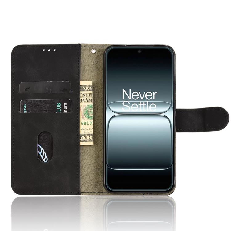 For OnePlus 13T Skin Feel Magnetic Flip Leather Phone Case