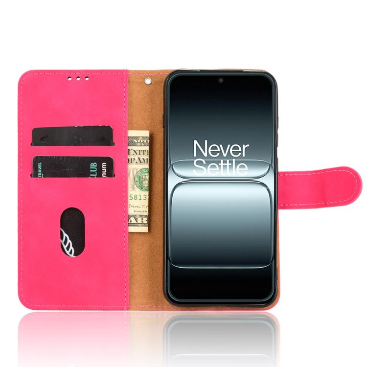 For OnePlus 13T Skin Feel Magnetic Flip Leather Phone Case