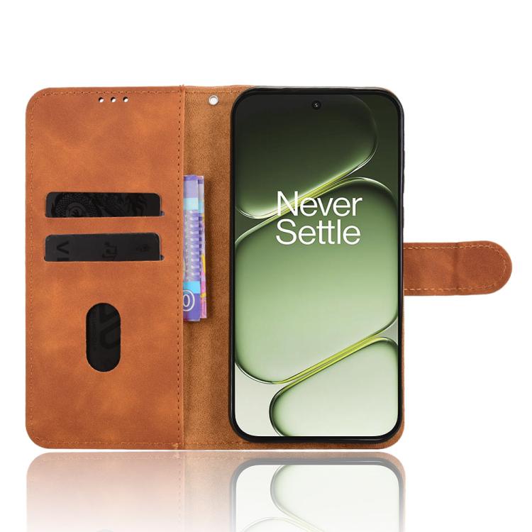 For OnePlus Turbo 6 / Nord 6 Skin Feel Magnetic Flip Leather Phone Case