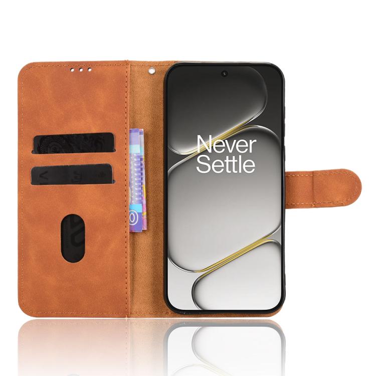 For OnePlus Turbo 6V Skin Feel Magnetic Flip Leather Phone Case