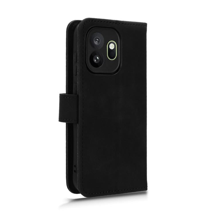 For OnePlus 15T Skin Feel Magnetic Flip Leather Phone Case