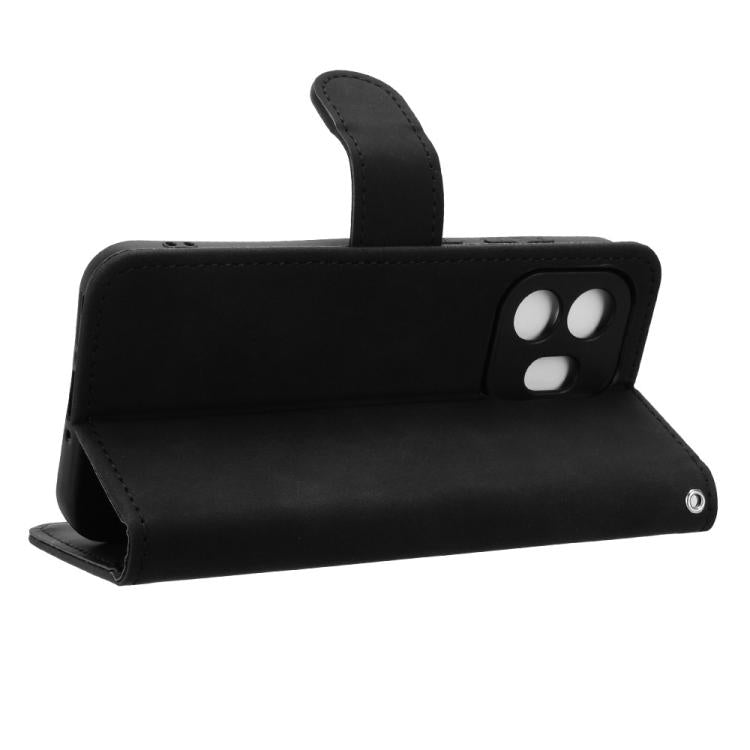 For OnePlus 15T Skin Feel Magnetic Flip Leather Phone Case