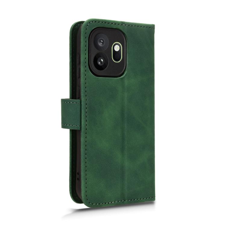 For OnePlus 15T Skin Feel Magnetic Flip Leather Phone Case