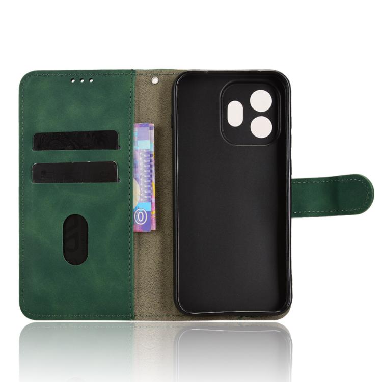 For OnePlus 15T Skin Feel Magnetic Flip Leather Phone Case