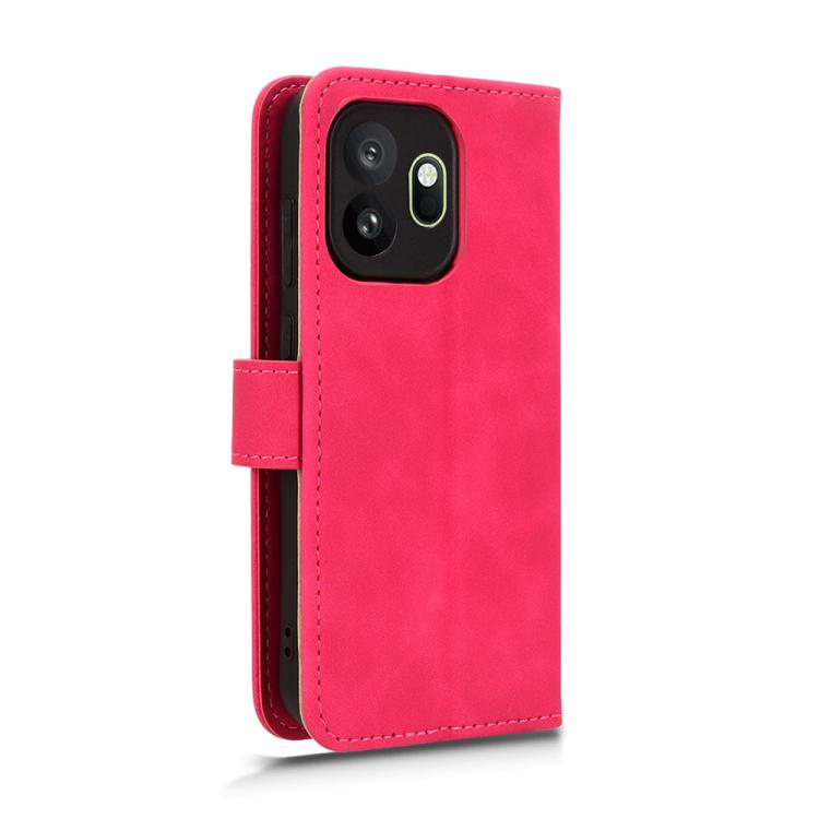 For OnePlus 15T Skin Feel Magnetic Flip Leather Phone Case