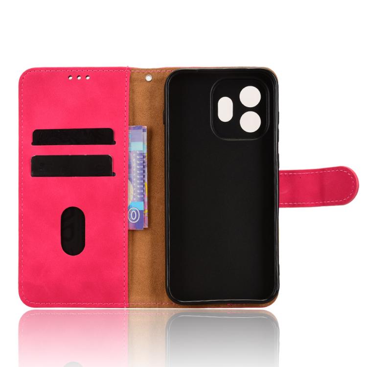 For OnePlus 15T Skin Feel Magnetic Flip Leather Phone Case