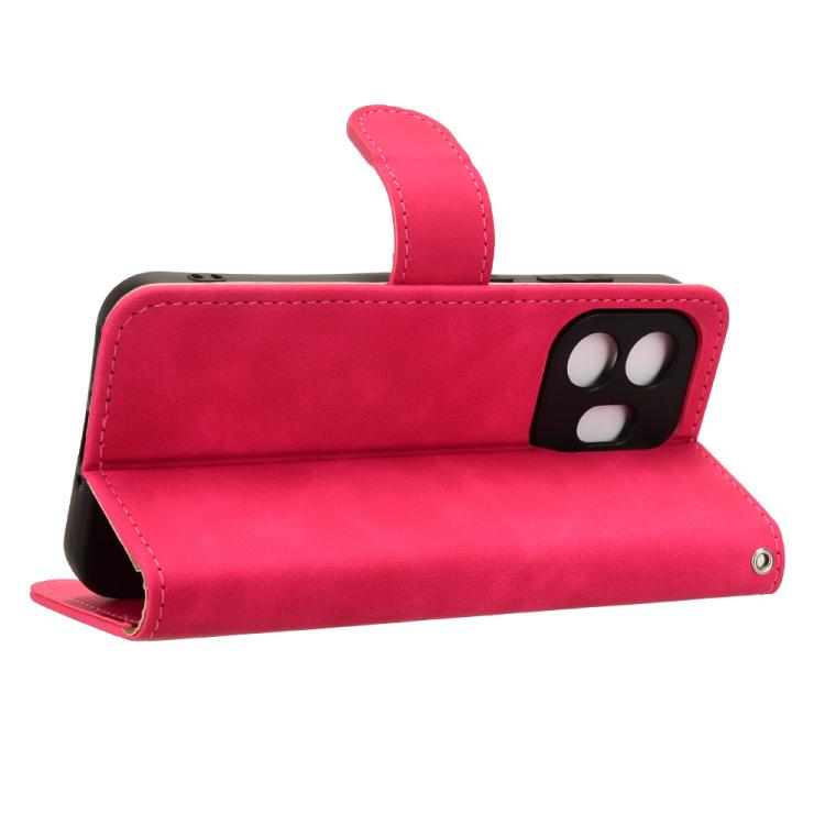 For OnePlus 15T Skin Feel Magnetic Flip Leather Phone Case