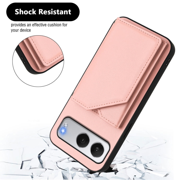 For OnePlus Nord 4 Skin Feel Four Card Slots Phone Case with Wrist Strap