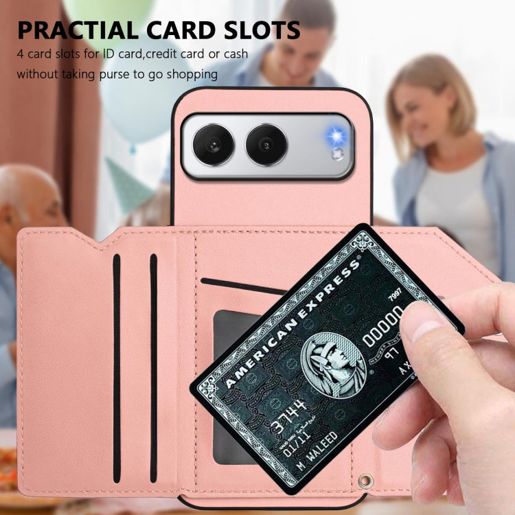For OnePlus Nord 4 Skin Feel Four Card Slots Phone Case with Wrist Strap