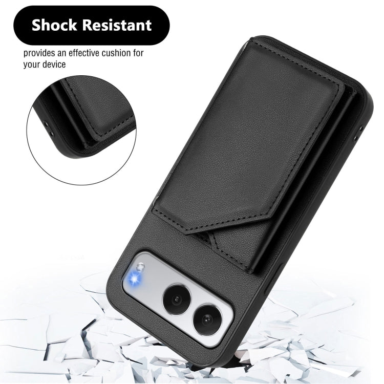 For OnePlus Nord 4 Skin Feel Four Card Slots Phone Case with Wrist Strap