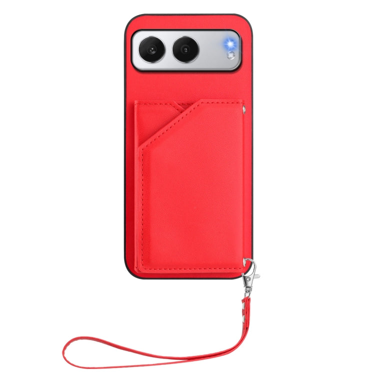 For OnePlus Nord 4 Skin Feel Four Card Slots Phone Case with Wrist Strap