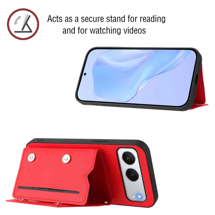 For OnePlus Nord 4 Skin Feel Four Card Slots Phone Case with Wrist Strap