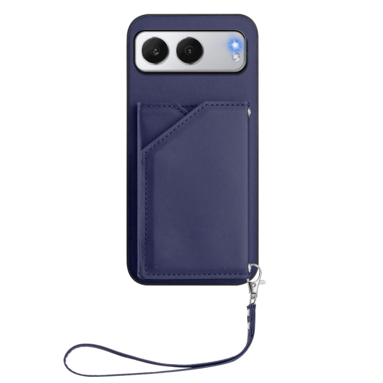 For OnePlus Nord 4 Skin Feel Four Card Slots Phone Case with Wrist Strap