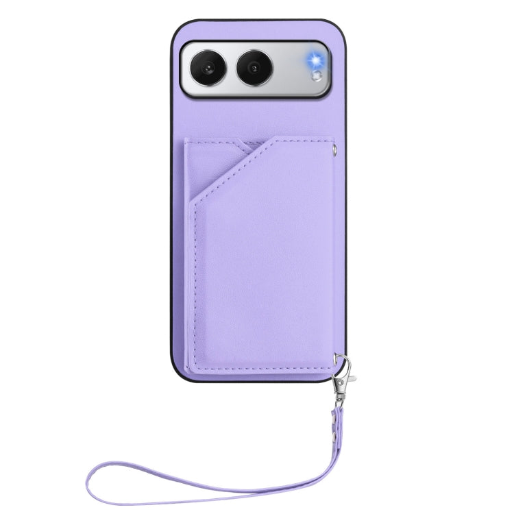For OnePlus Nord 4 Skin Feel Four Card Slots Phone Case with Wrist Strap