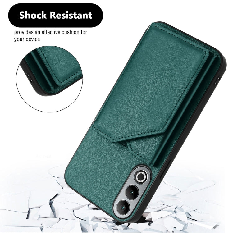 For OnePlus Nord CE4 Skin Feel Four Card Slots Phone Case with Wrist Strap