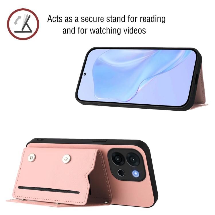 For OnePlus 13T Skin Feel Four Card Slots Phone Case with Wrist Strap