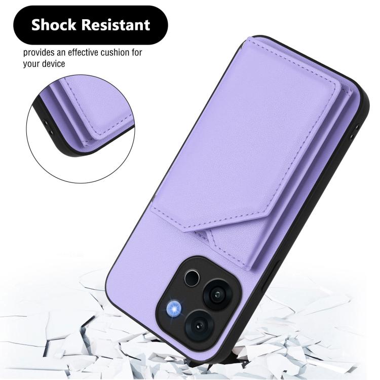 For OnePlus 13T Skin Feel Four Card Slots Phone Case with Wrist Strap